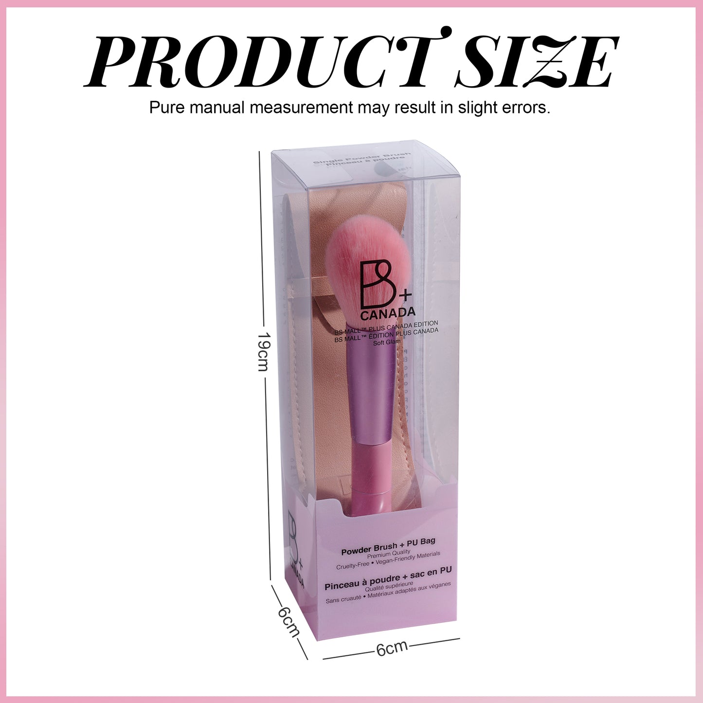 Single Powder Brush + PU Pouch