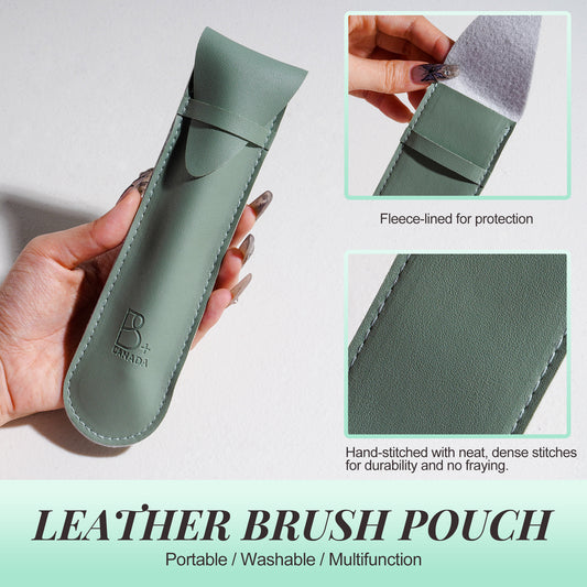 Single Powder Brush + PU Pouch