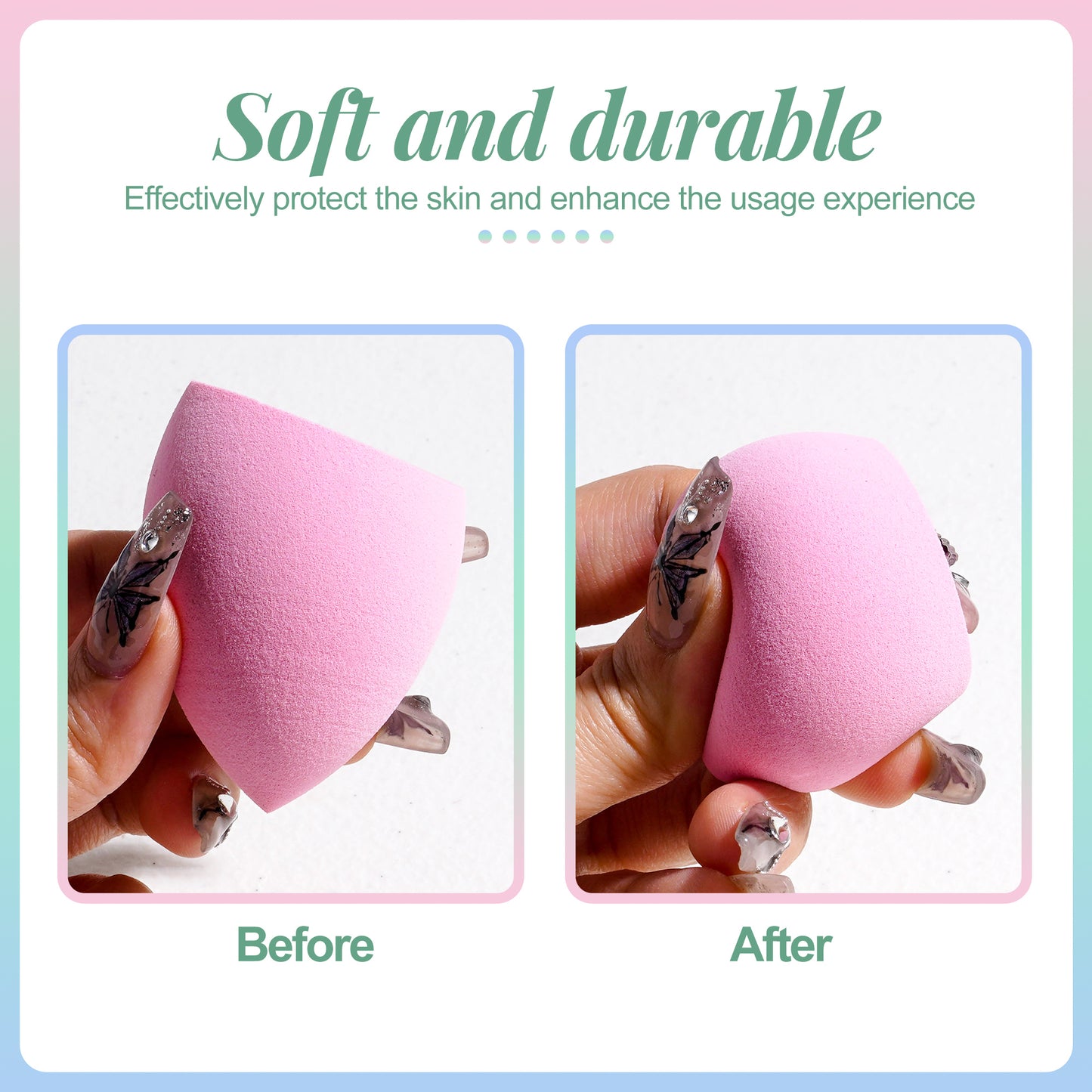 6 Multicolor Sponge Set