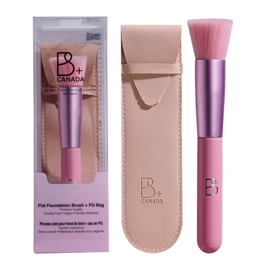 Single Flat Foundation Brush + PU Pouch