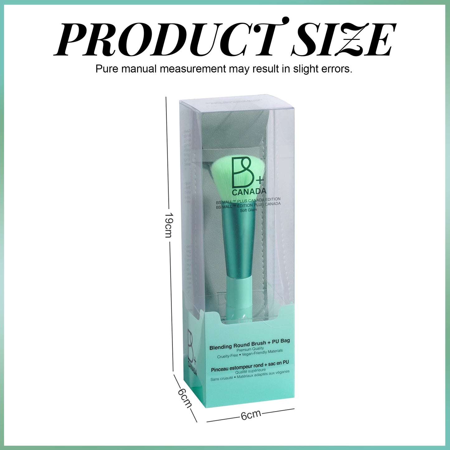 Single Round Blending Brush + PU Pouch