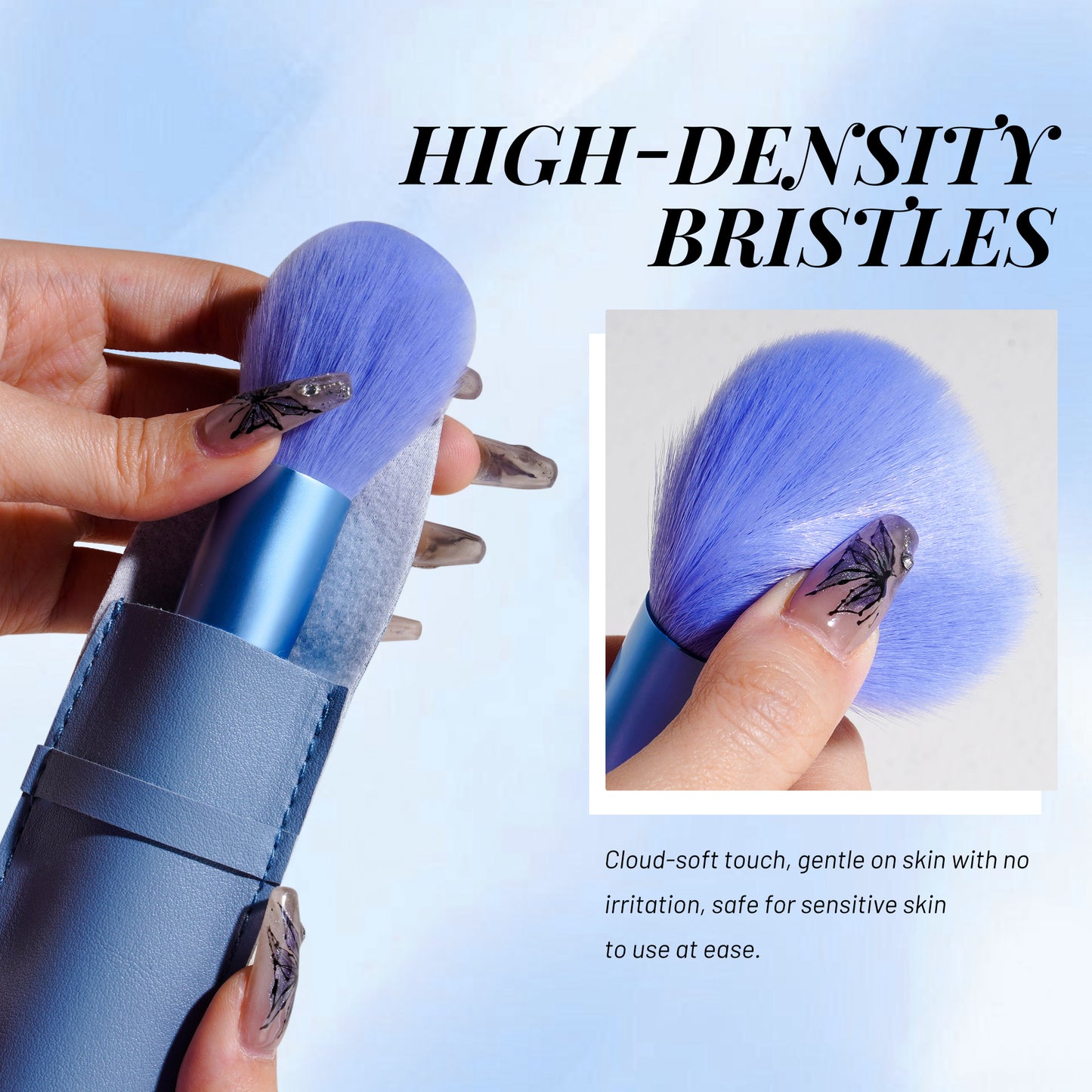Single Powder Brush + PU Pouch