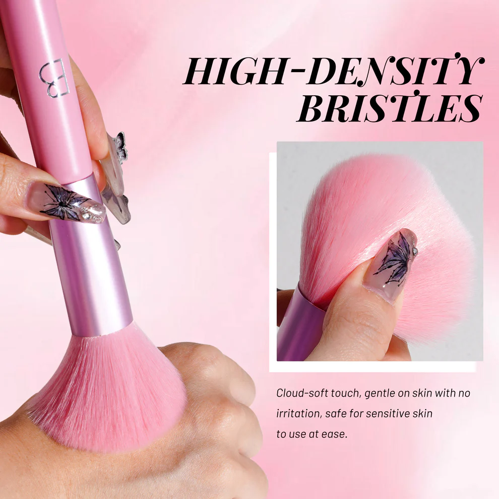 Single Flat Foundation Brush + PU Pouch