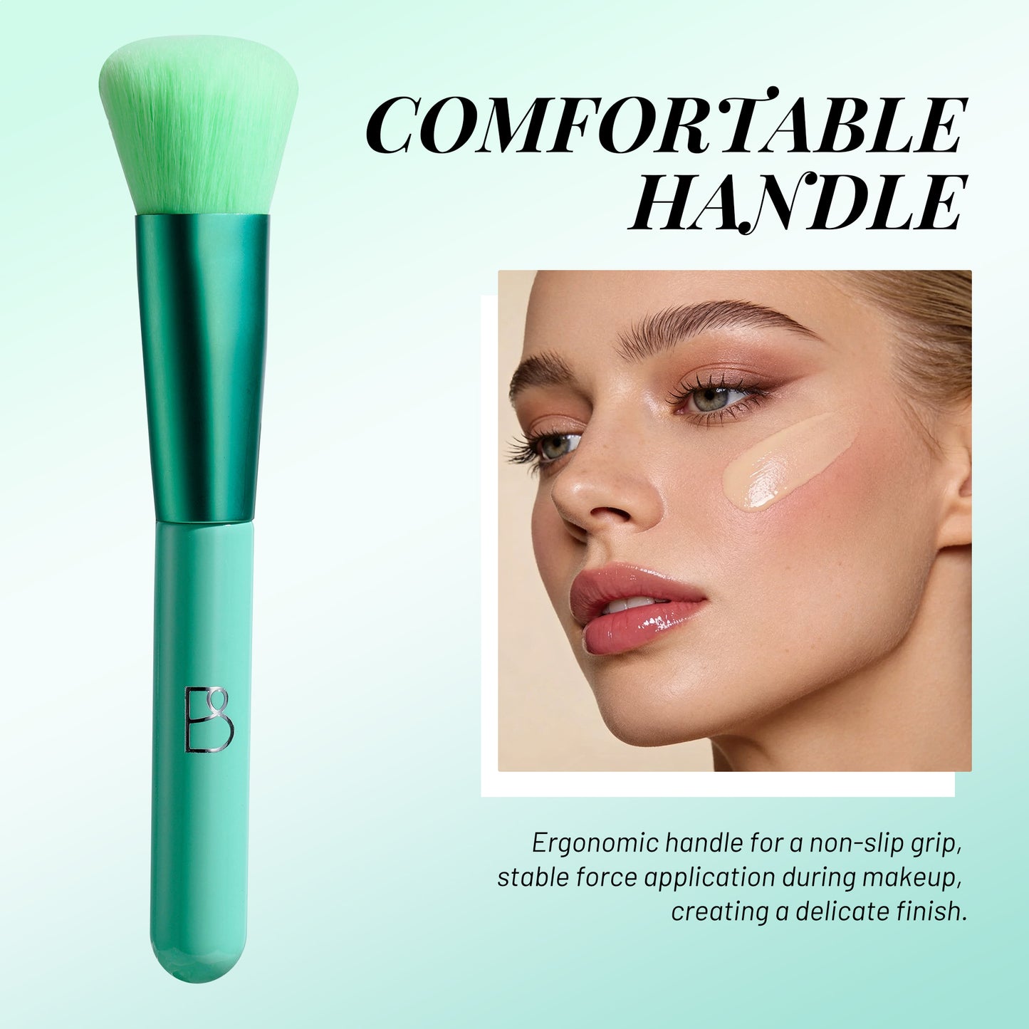 Single Round Blending Brush + PU Pouch