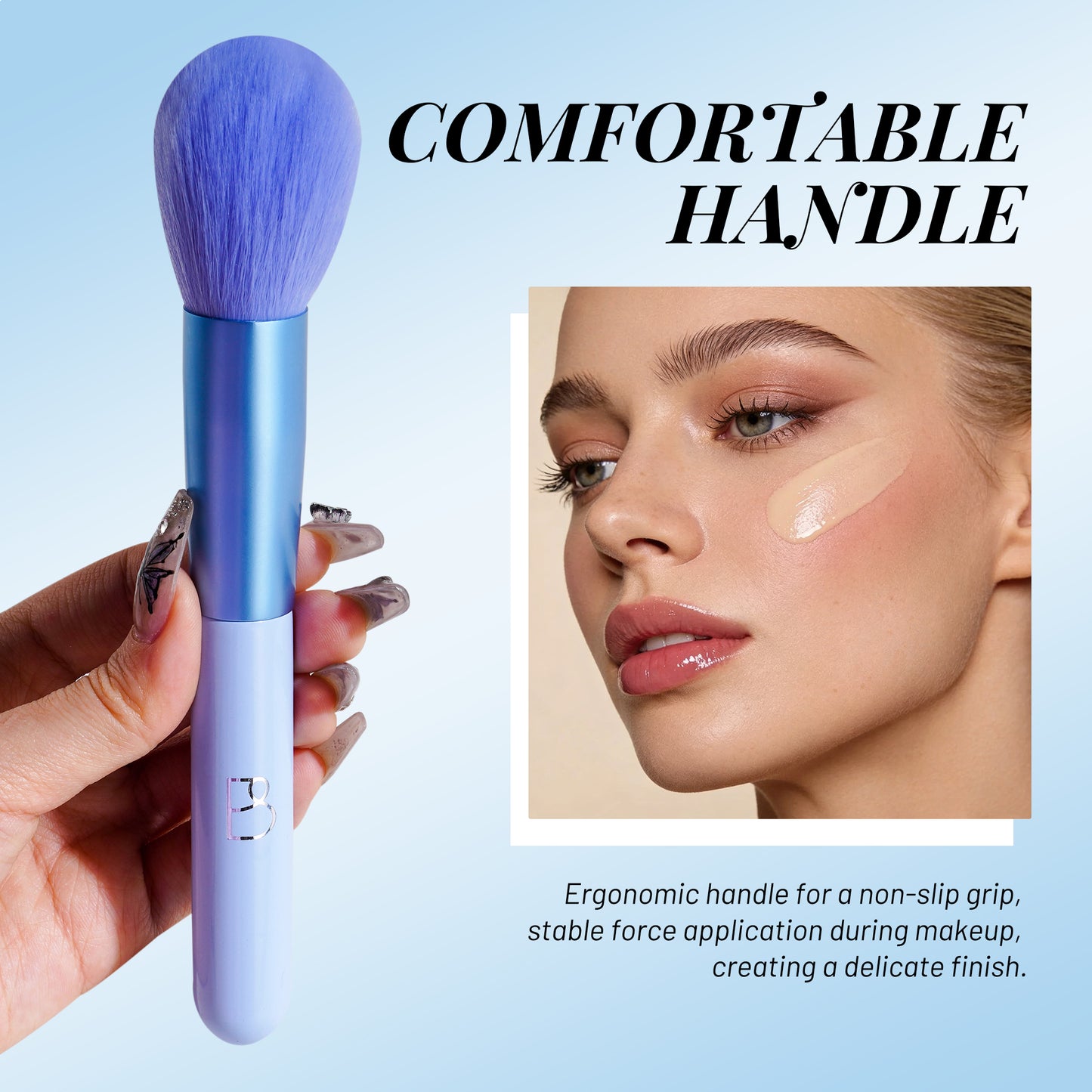 Single Round Blending Brush + PU Pouch