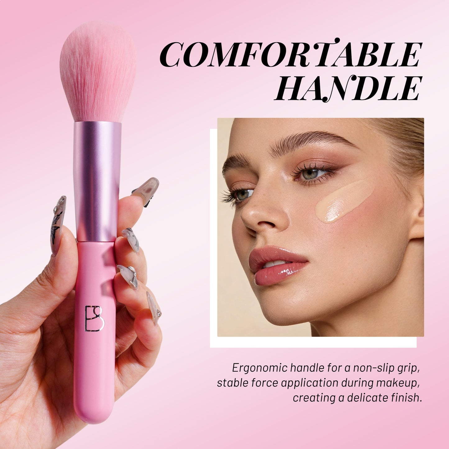 Single Round Blending Brush + PU Pouch