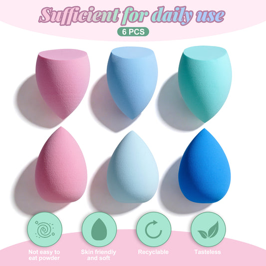 6 Multicolor Sponge Set