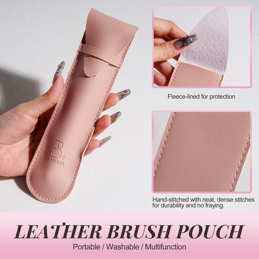 Single Round Blending Brush + PU Pouch