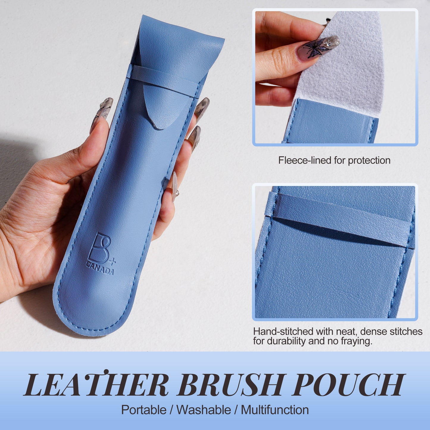 Single Powder Brush + PU Pouch