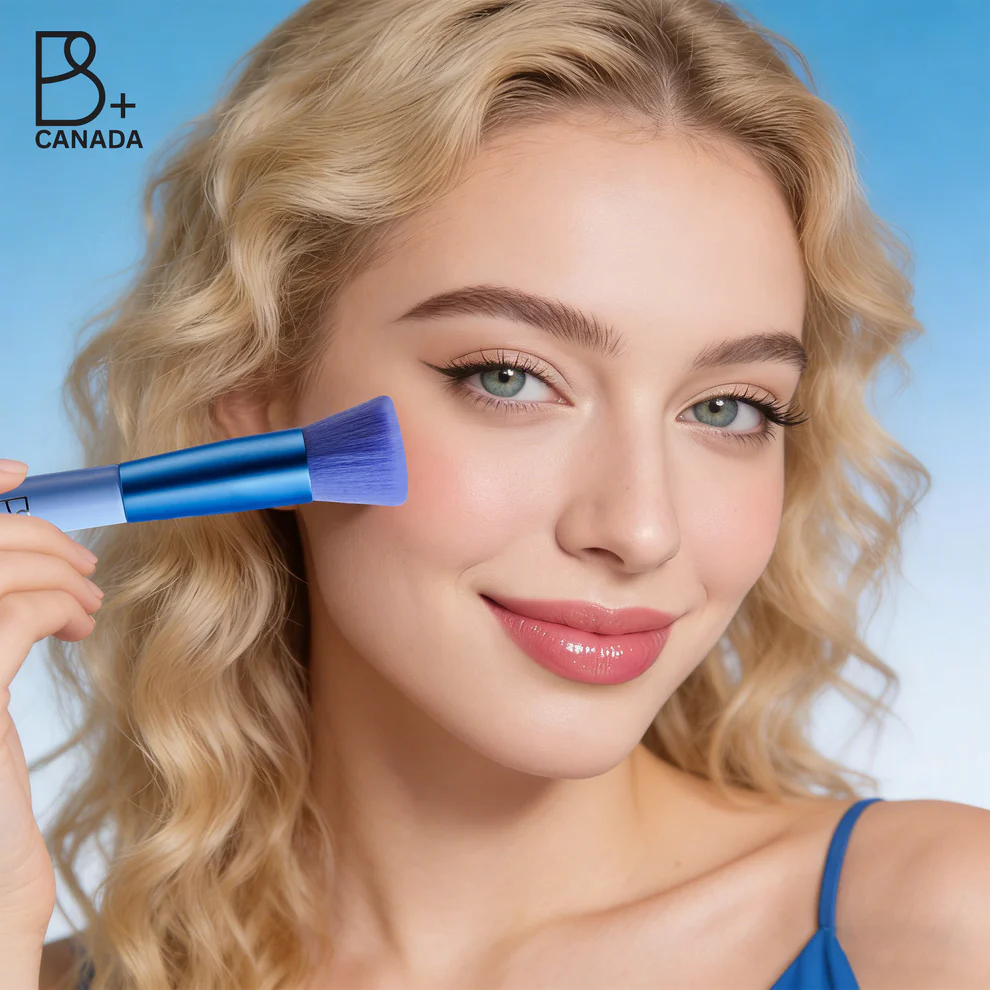 Single Flat Foundation Brush + PU Pouch