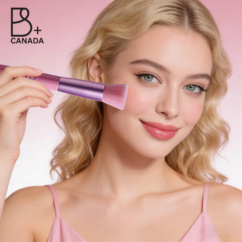 Single Flat Foundation Brush + PU Pouch
