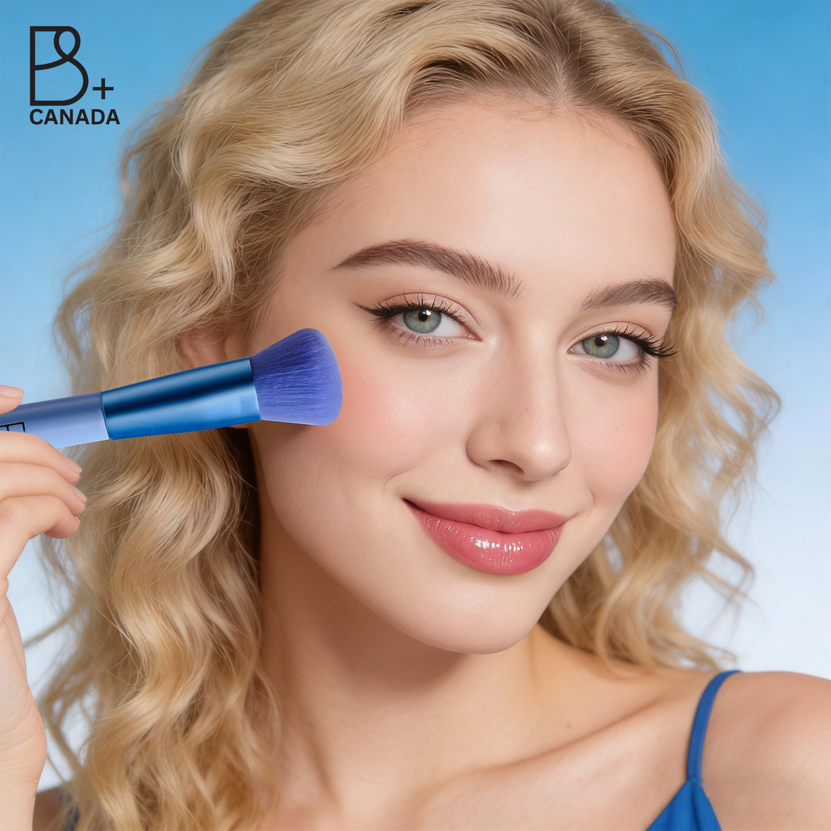 Single Round Blending Brush + PU Pouch