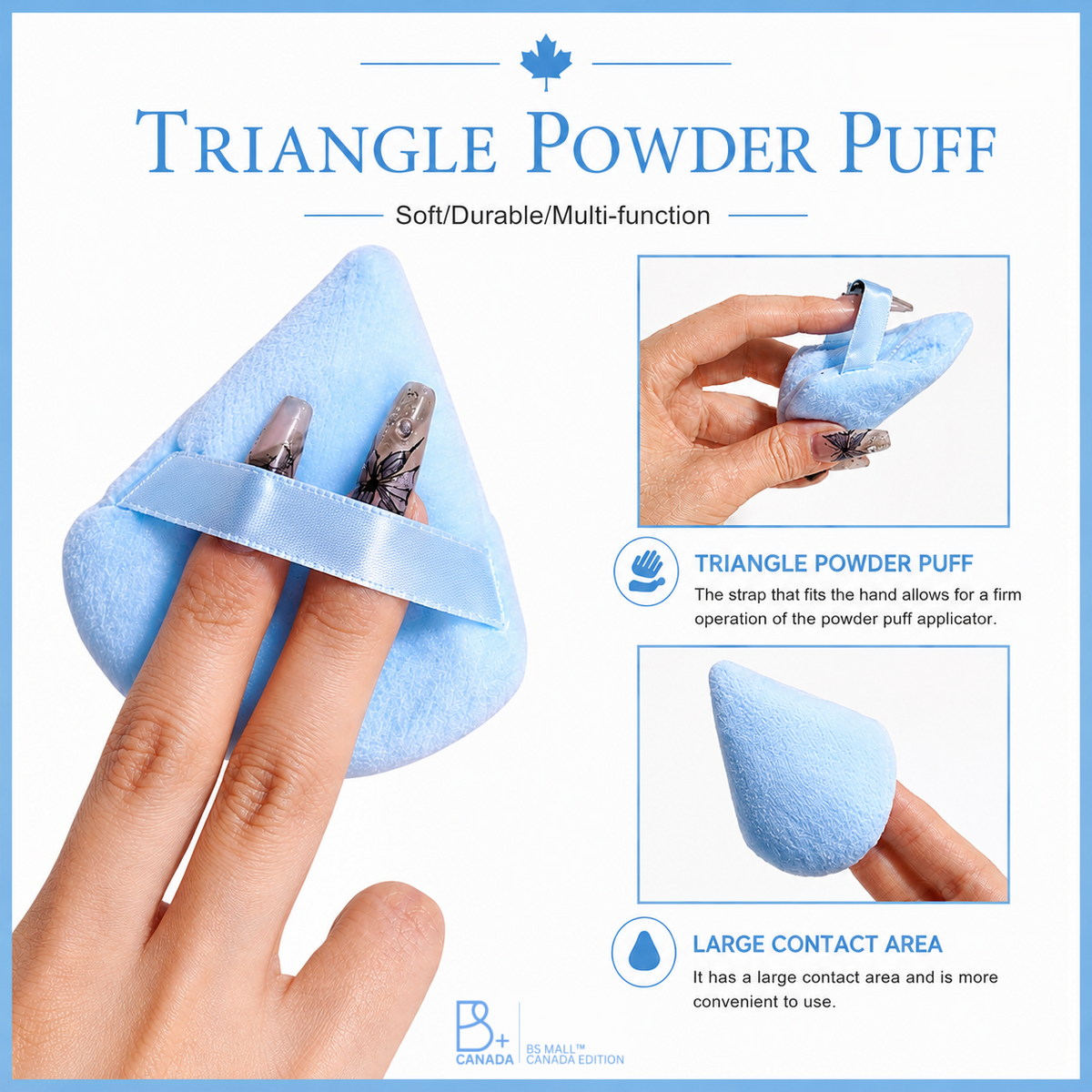 Travel Brush Set: 5 Brushes + Bag + Powder Puff