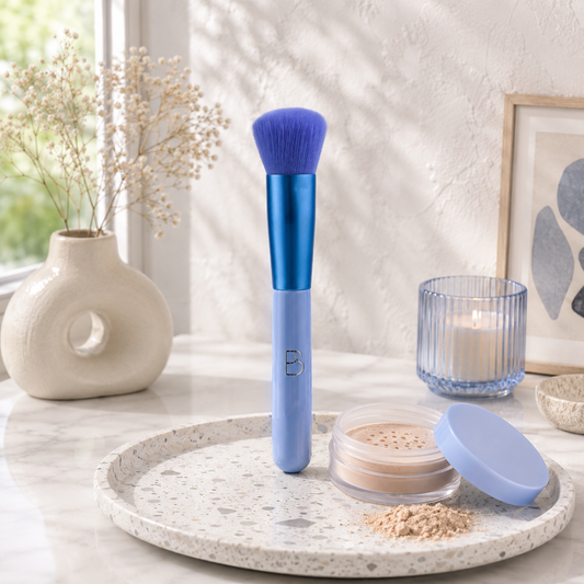 Single Round Blending Brush + PU Pouch