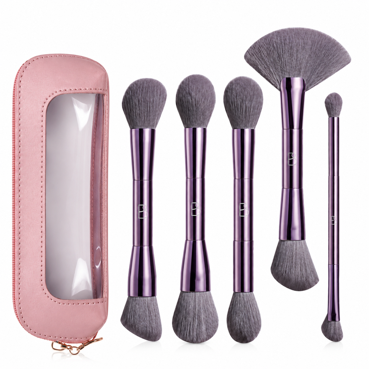 Dual Head Face Makeup Brushes Set — 5 Pcs