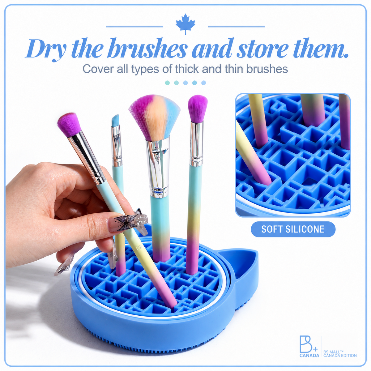Silicone Makeup Brush Cleaner Mat – 3 in 1 Cleaning Pad