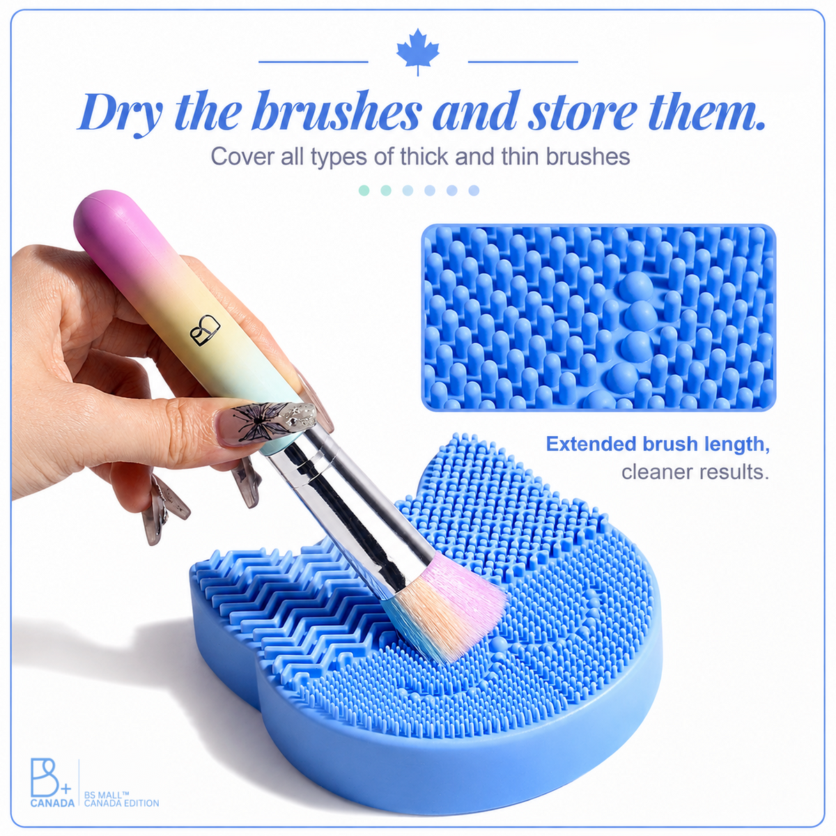 Silicone Makeup Brush Cleaner Mat – 3 in 1 Cleaning Pad