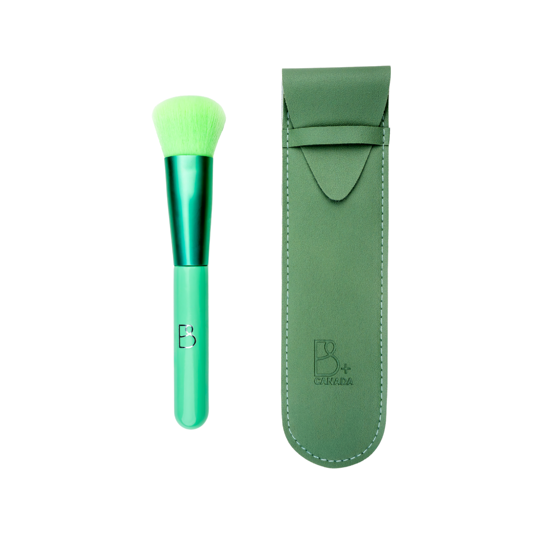 Single Round Blending Brush + PU Pouch