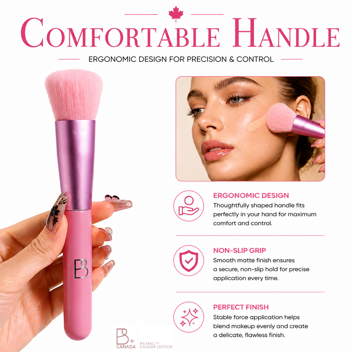 Single Round Blending Brush + PU Pouch