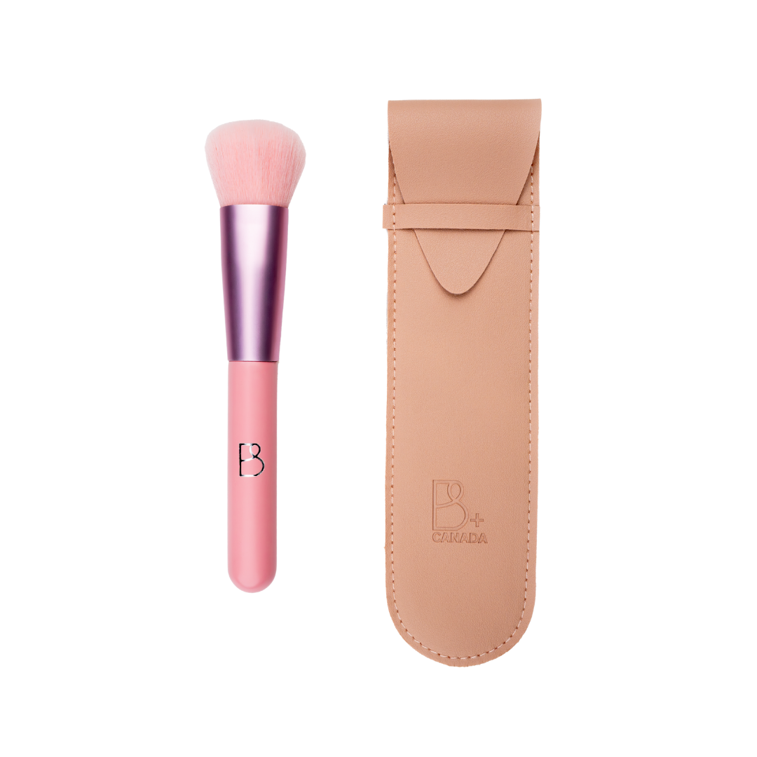 Single Round Blending Brush + PU Pouch