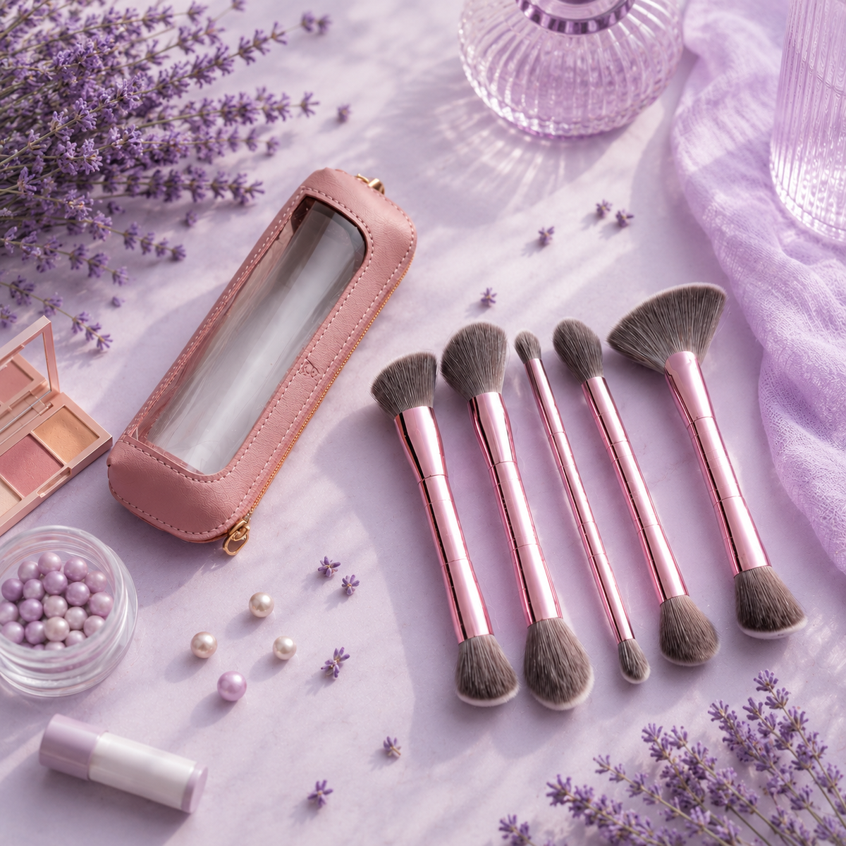 Dual Head Face Makeup Brushes Set — 5 Pcs