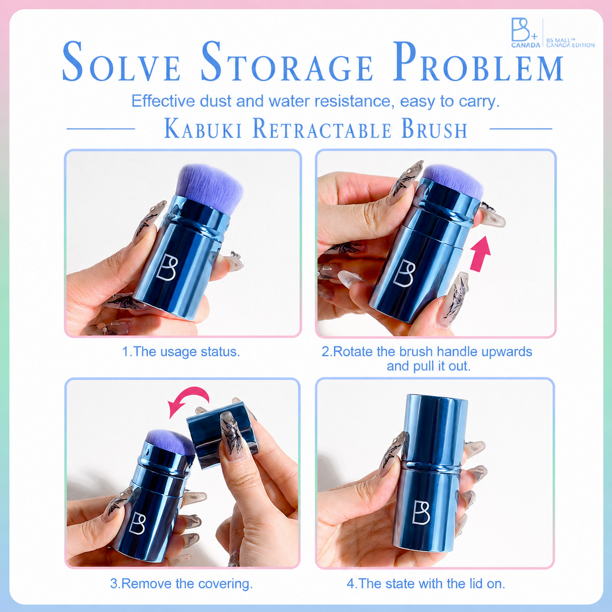 Retractable Kabuki Brush