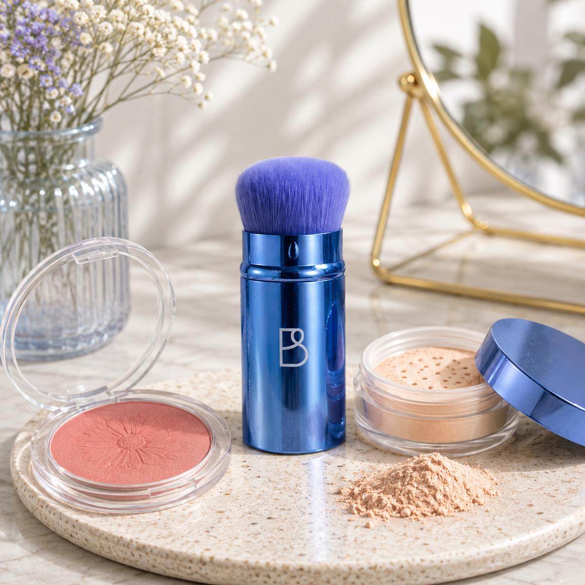 Retractable Kabuki Brush