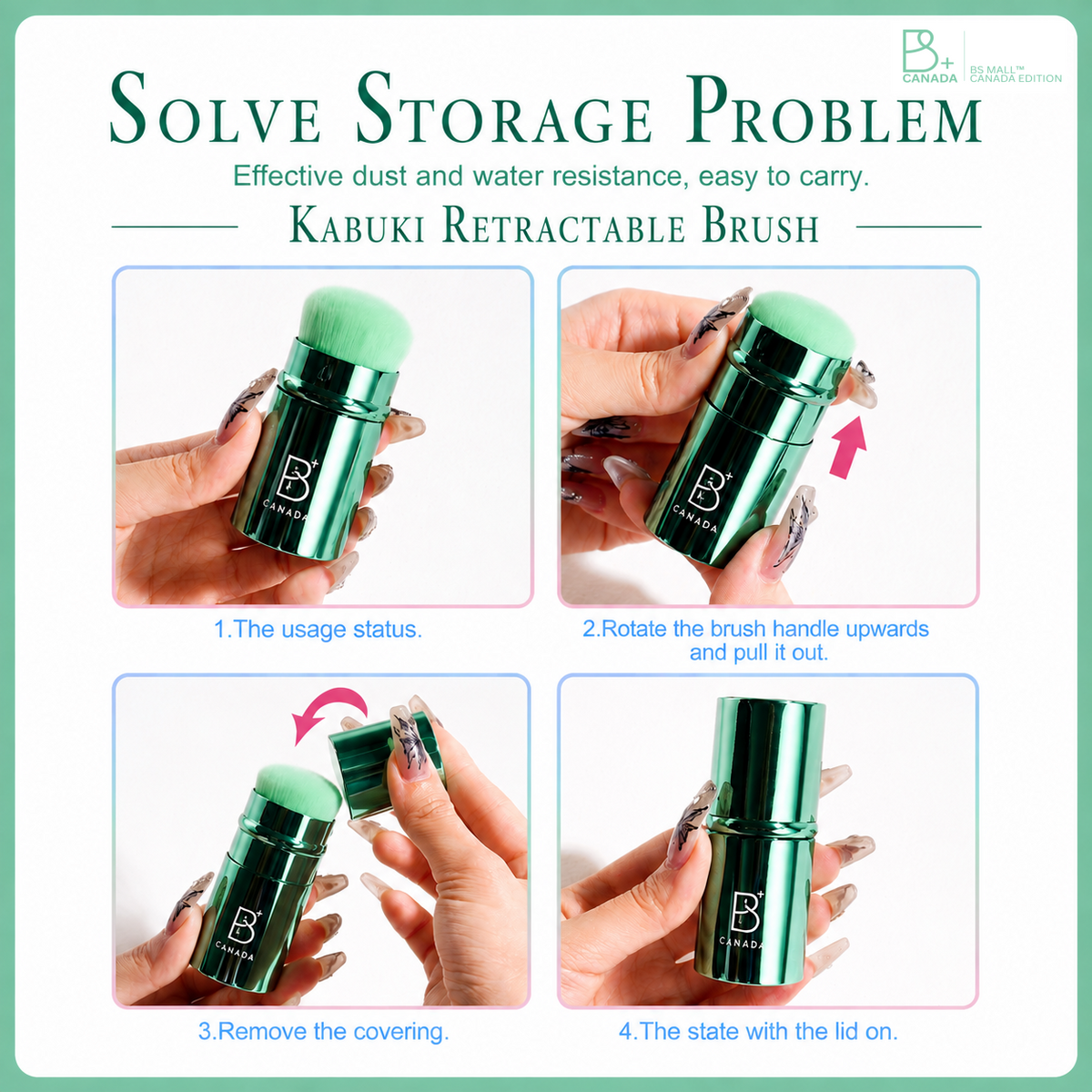 Retractable Kabuki Brush