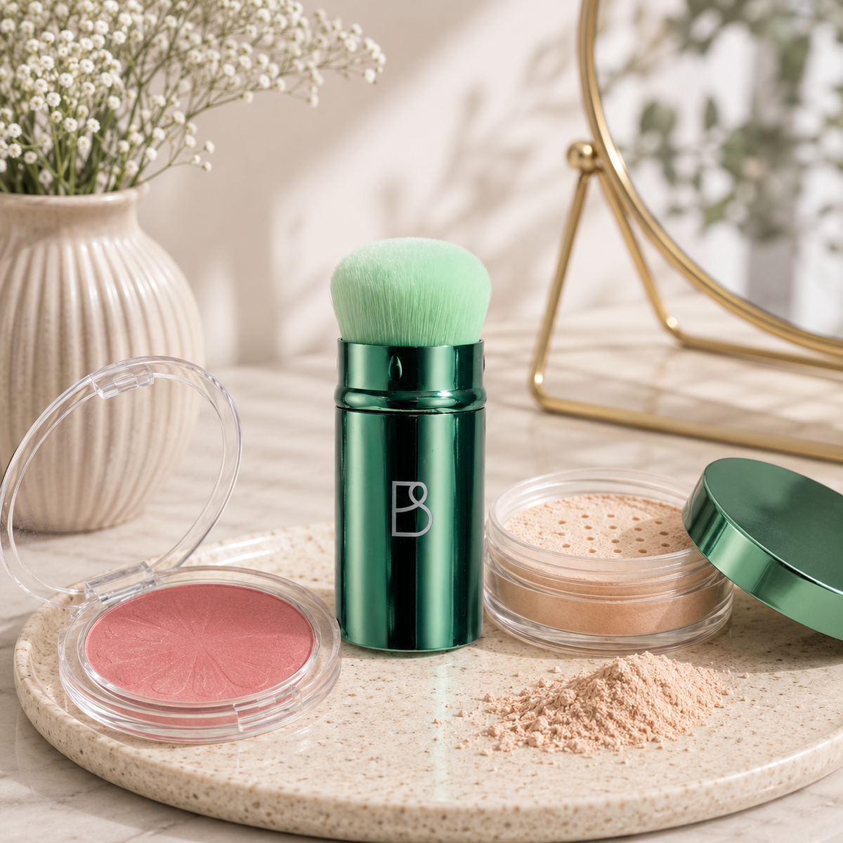 Retractable Kabuki Brush