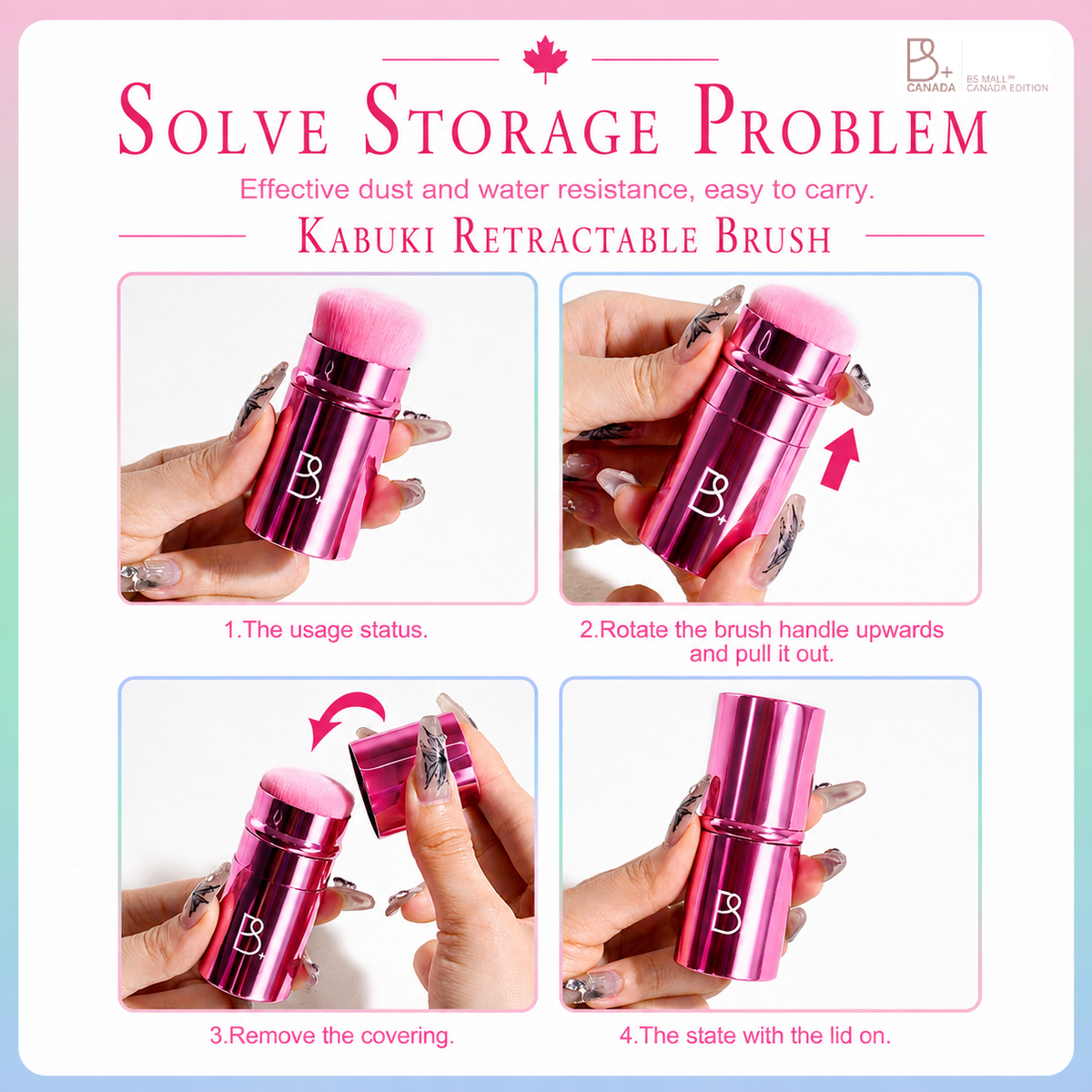 Retractable Kabuki Brush