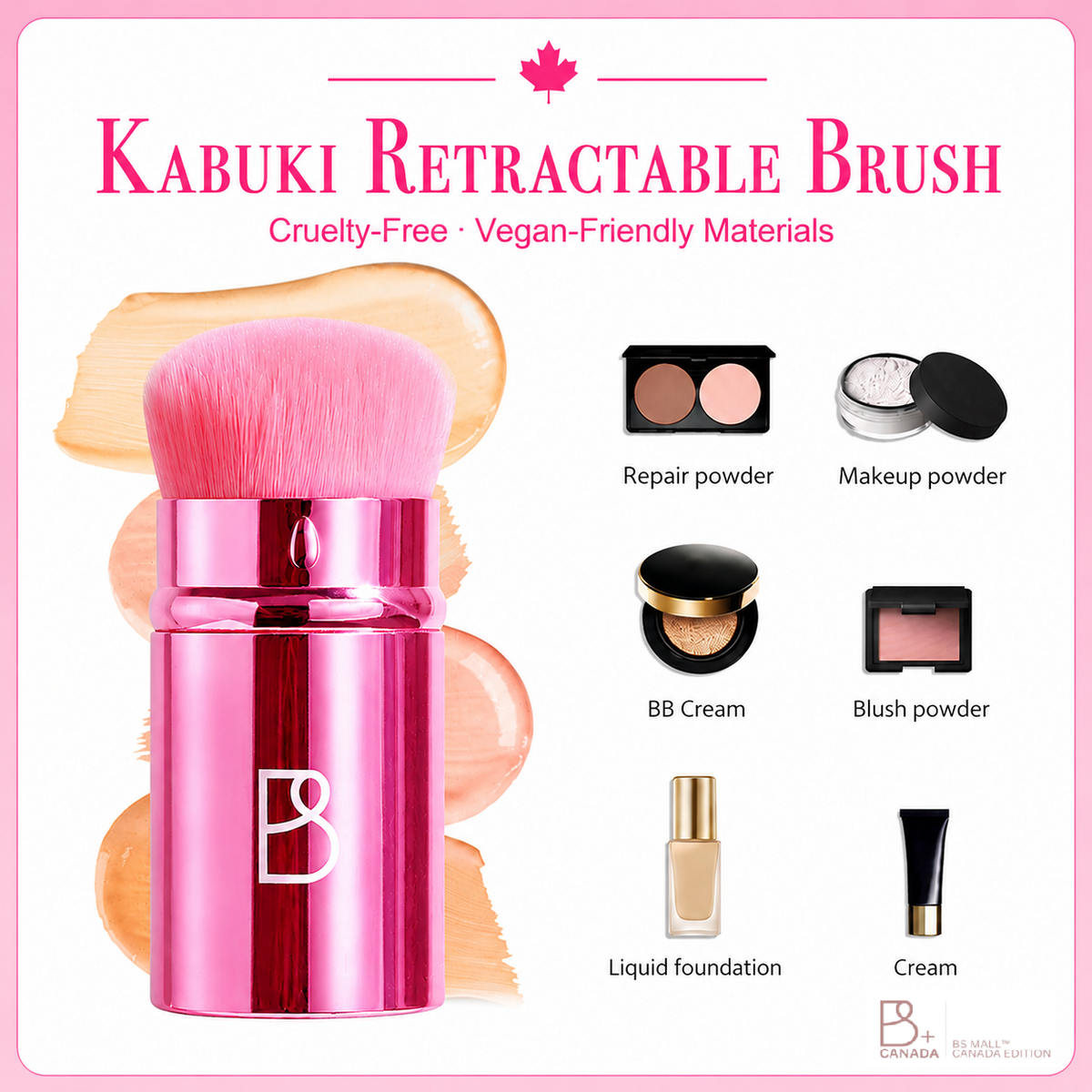 Retractable Kabuki Brush